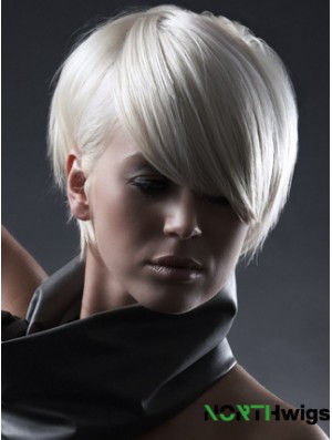 Capless Boycuts Short Straight 8 inch Designed Fashion Wigs