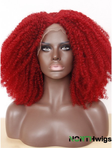 Comfortable 14 inch Long Kinky Wigs For Black Women