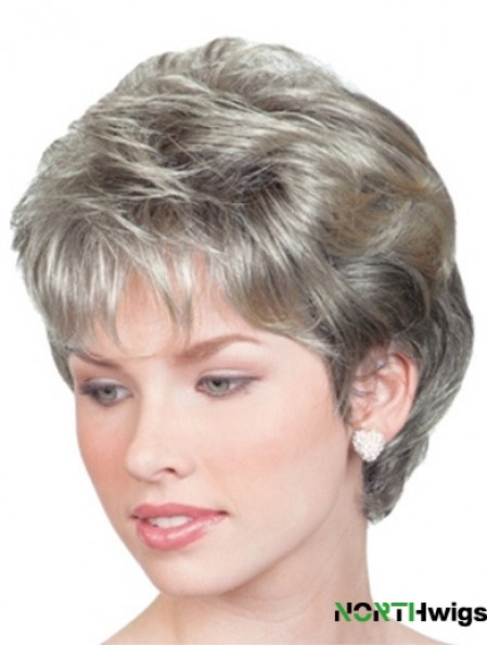 Wigs For Elderly Lady UK With Lace Front Chin Length