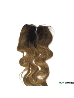 Stylish Black Long Wavy Lace Closures