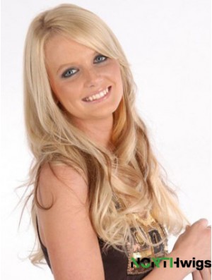 Affordable Blonde Curly Remy Human Hair Clip In Hair Extensions