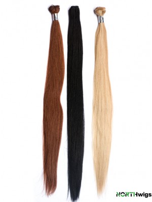 Straight Remy Human Hair Auburn Hairstyles Weft Extensions