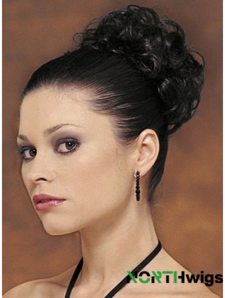 Black Big Bun Hair Piece