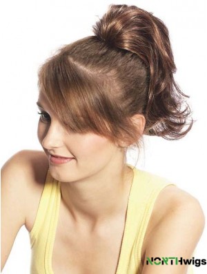 Amazing Wavy Brown Ponytails